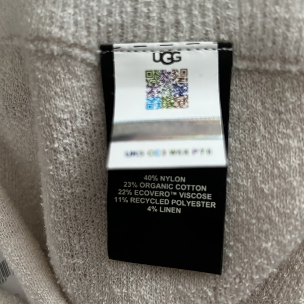 UGG Maliah Knit High Rise Shorts 1138611 Off-White Light Tan L NWT - Picture 6 of 8